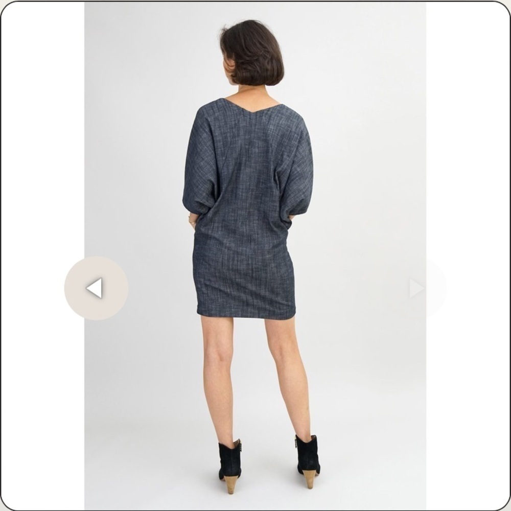 Amy Kuschel The Wedge Dress In Color Denim - Picture 4 of 9